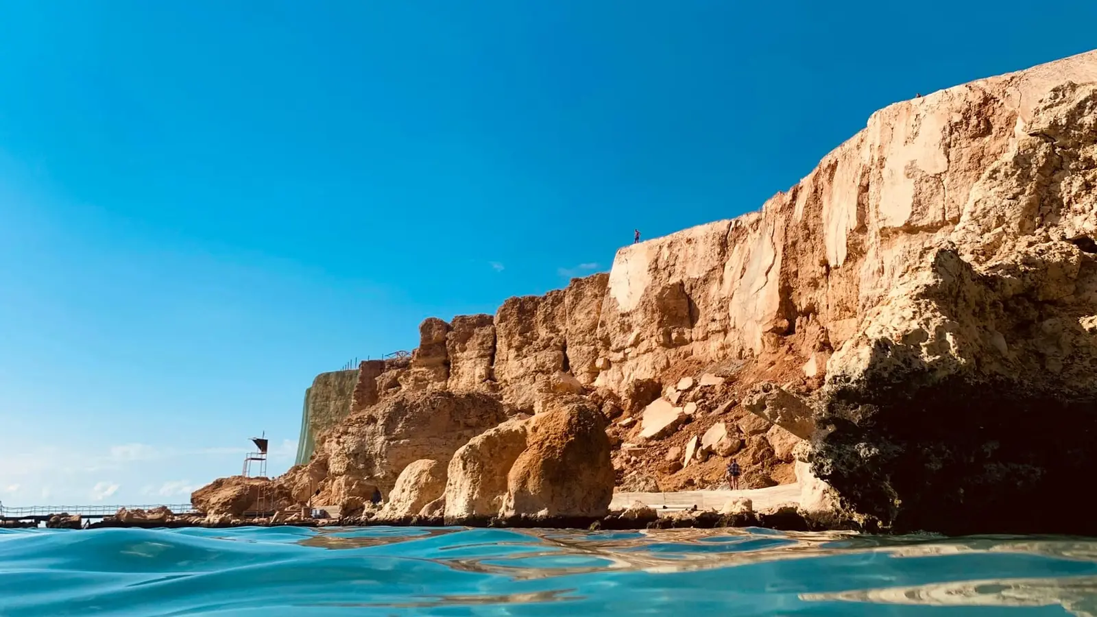 Turquoise Red Sea water and the Sinai rocks, Sharm El Sheikh